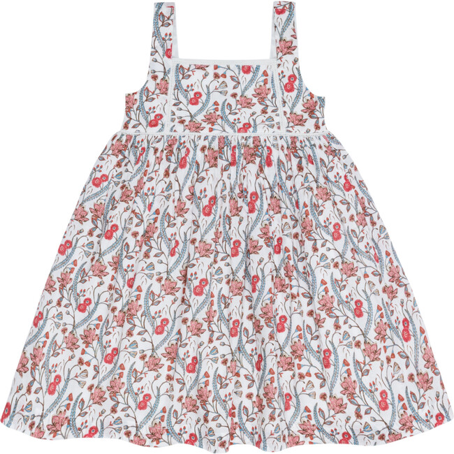 girls mercado bloom square neck dress