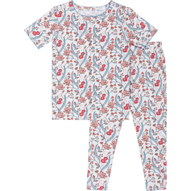 girls mercado bloom short sleeve pima pajamas set
