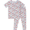 girls mercado bloom short sleeve pima pajamas set - Pajamas - 1 - thumbnail