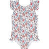 girls mercado bloom cap sleeve rashguard one piece - One Pieces - 1 - thumbnail