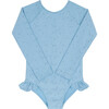 girls dusk blue eyelet rashguard one piece - One Pieces - 1 - thumbnail