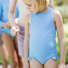 girls dusk blue eyelet ballerina one piece - One Pieces - 2