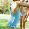 girls dusk blue eyelet ballerina one piece - One Pieces - 3