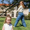 girls cream ruffle pointelle long sleeve shirt - T-Shirts - 3