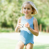 girls dusk blue eyelet ballerina one piece - One Pieces - 4