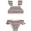 girls cocoa stripe tie back bikini - Two Pieces - 1 - thumbnail