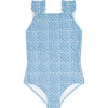 girls azul tile ruffle strap one piece - One Pieces - 1 - thumbnail