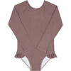 girls cocoa gingham rashguard one piece - One Pieces - 1 - thumbnail