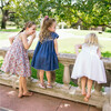 girls chambray embroidered cap sleeve dress - Dresses - 4