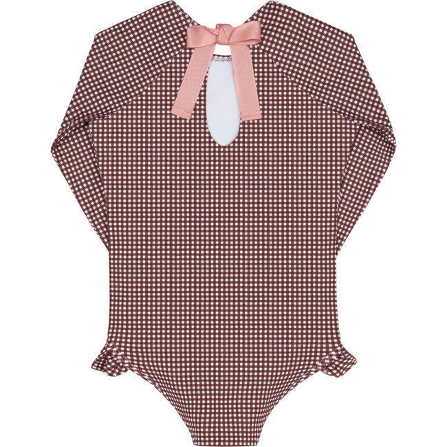 girls cocoa gingham rashguard one piece - One Pieces - 6