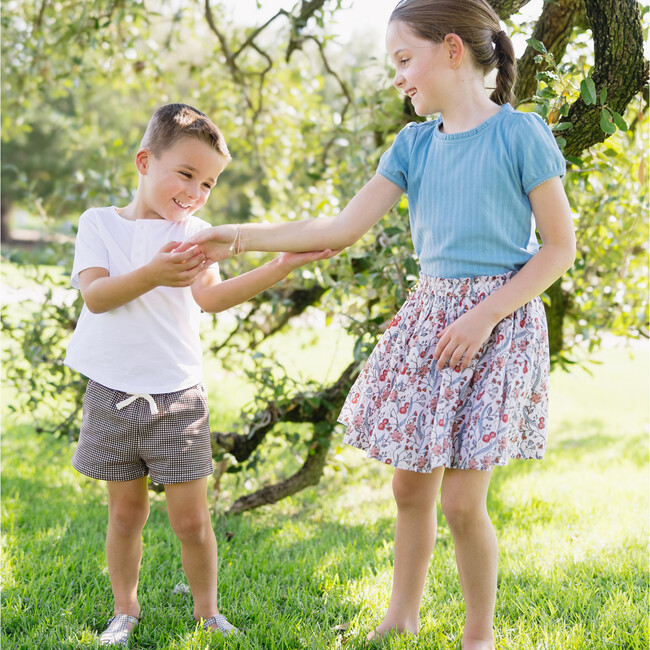 boys cocoa gingham ultra-soft twill shorts - Shorts - 5