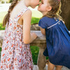 girls chambray embroidered cap sleeve dress - Dresses - 5
