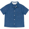boys chambray short sleeve button down shirt - Button Downs - 1 - thumbnail
