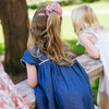 girls chambray embroidered cap sleeve dress - Dresses - 6