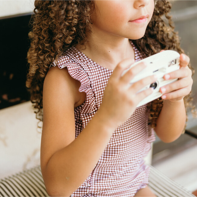 girls cocoa gingham ruffle one piece - One Pieces - 7