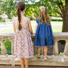 girls chambray embroidered cap sleeve dress - Dresses - 7