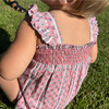 baby girls rosa vine smocked bubble romper - Rompers - 4