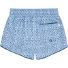 boys azul tile boardie - Swim Trunks - 4