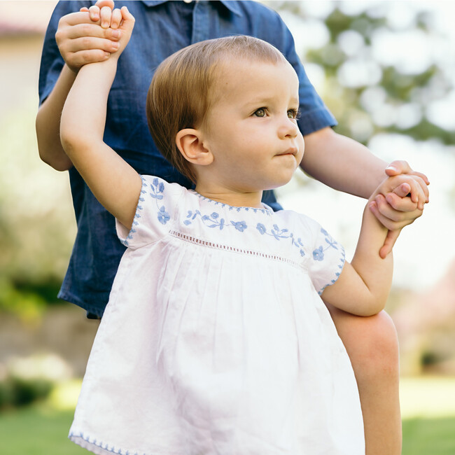 baby girls white embroidered top and bloomer set - Mixed Apparel Set - 3