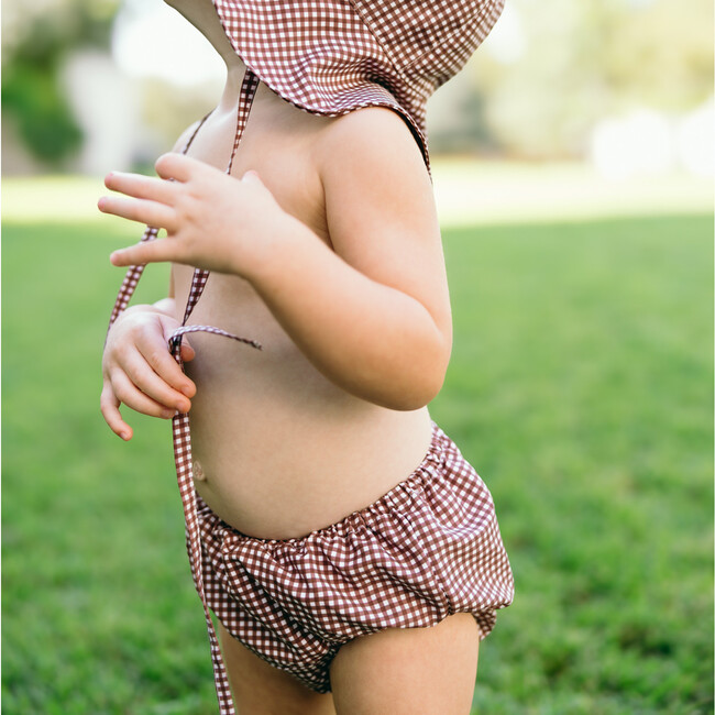 baby cocoa gingham diaper cover - Bloomers - 2