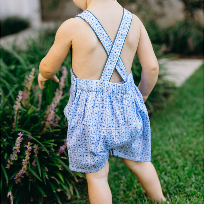 baby azul tile short overall - Overalls - 3