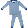 Toddler/Kids Bamboo Pajamas , Navy Stripe - Pajamas - 1 - thumbnail