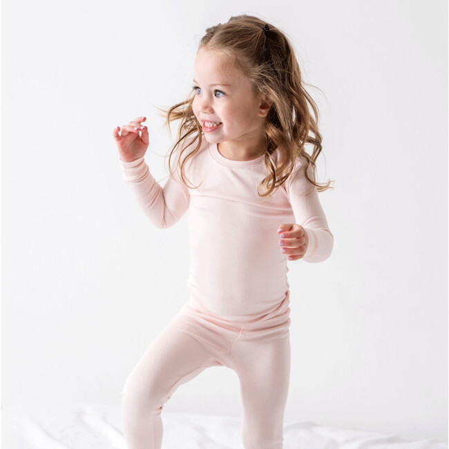 Toddler/Kids Bamboo Pajamas , Seashell Pink