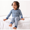 Toddler/Kids Bamboo Pajamas , Navy Stripe - Pajamas - 2