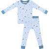 Toddler/Kids Bamboo Pajamas , Blue Bees - Pajamas - 1 - thumbnail