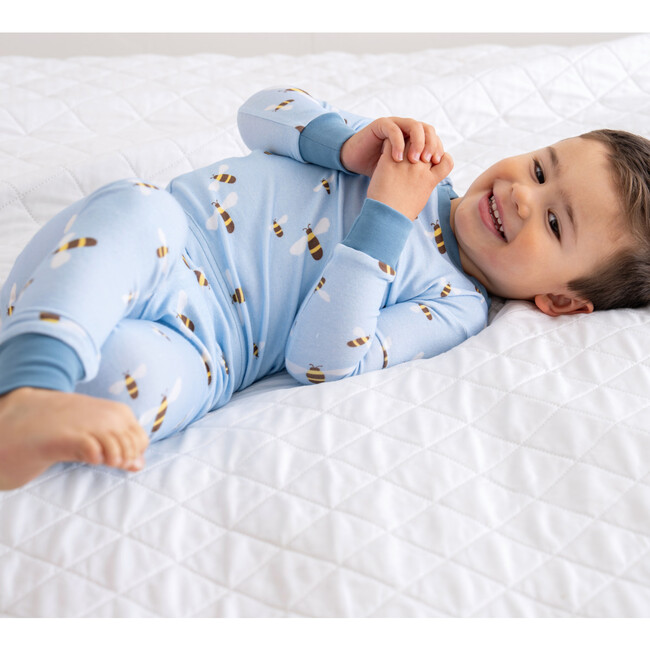 Toddler/Kids Bamboo Pajamas , Blue Bees - Pajamas - 3