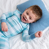 Toddler Bamboo Pajamas, Blue Gingham - Pajamas - 3 - thumbnail