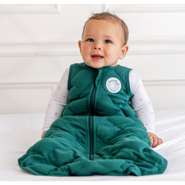 Dream Weighted Sleep Sack, Forest Green - Sleep Sacks - 3