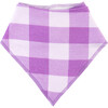 Dream Bandana Bib, Purple Gingham - Bibs - 1 - thumbnail