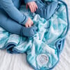 Dream Baby Blanket, Blue Gingham - Blankets - 2 - thumbnail