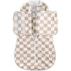 Bamboo Classic Swaddle (Non-weighted), Oat Latte Checkerboard - Swaddles - 1 - thumbnail