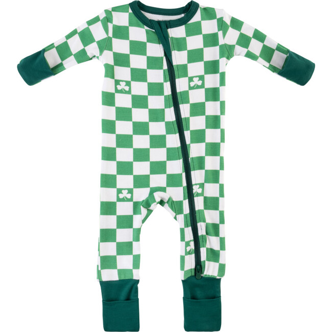 Baby Bamboo Pajamas w/ DreamCuffs®, St. Patrick's Day - Footie Pajamas - 1