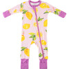 Baby Bamboo Pajamas w/ DreamCuffs®, Lemon Girl - Footie Pajamas - 1 - thumbnail