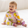 Baby Bamboo Pajamas w/ DreamCuffs®, Lemon Girl - Footie Pajamas - 2