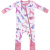 Baby Bamboo Pajamas w/ DreamCuffs®, Dino Pink - Footie Pajamas - 1 - thumbnail