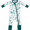 Baby Bamboo Pajamas w/ DreamCuffs®, Dino Green - Footie Pajamas - 1 - thumbnail