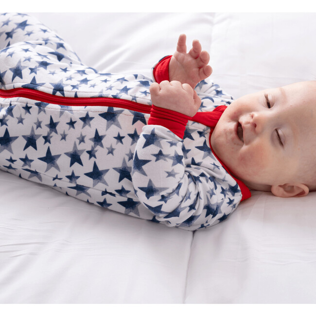 Baby Bamboo Pajamas W/ DreamCuffs®, Stars - Footie Pajamas - 3