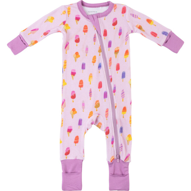Baby Bamboo Pajamas W/ DreamCuffs®, Pink Posicle