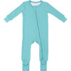 Baby Bamboo Pajamas W/ DreamCuffs®, Sea Green - Footie Pajamas - 2