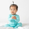 Baby Bamboo Pajamas W/ DreamCuffs®, Sea Green - Footie Pajamas - 3