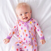 Baby Bamboo Pajamas W/ DreamCuffs®, Pink Posicle - Footie Pajamas - 5