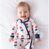 Baby Bamboo Pajamas W/ DreamCuffs®, Patriotic Popcicle - Footie Pajamas - 3 - thumbnail