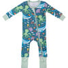 Baby Bamboo Pajamas W/ DreamCuffs®, Deep Sea - Footie Pajamas - 2 - thumbnail