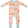 Baby Bamboo Pajamas W/ DreamCuffs®, Fresh Peach - Footie Pajamas - 2 - thumbnail