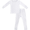 Toddler Bamboo Pajamas, Grey Star - Pajamas - 1 - thumbnail