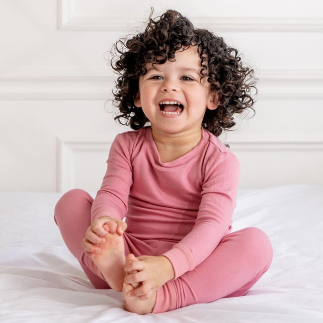 Toddler Bamboo Pajamas, Dusty Rose